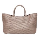 画像5: Large capacity leather woven tote shoulder bag　　ラージキャパシティーレザー編みトートショルダーバッグ (5)