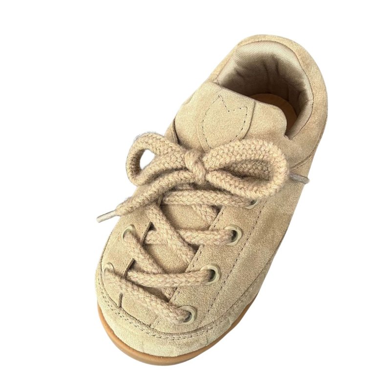 画像9: Unisex Platform Puff-Quilted Lace-Up Sneakers round-toe  sneakers　ユニセックス男女兼用厚底レザーラウンドトゥパフ厚底レースアップスニーカーシューズ (9)