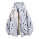 画像11: Unisex Basic Line Hoodie & Pants Set Jacket and Pants Set　フーディ＆パンツベーシックライン付きセットアップ上下  (11)