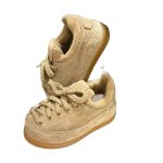 画像7: Unisex Platform Puff-Quilted Lace-Up Sneakers round-toe  sneakers　ユニセックス男女兼用厚底レザーラウンドトゥパフ厚底レースアップスニーカーシューズ (7)