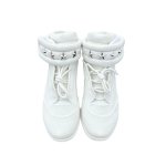 画像5: Leather high-top sneaker boots with five-star studsshoes ユニセックス 男女兼用レザー5スタースタッズハイカットレースアップスニーカー shoes ユニセックス 男女兼用ペイズリーバンダナ柄ポイントレザー レースアップスニーカー (5)