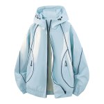 画像13: Unisex Basic Line Hoodie & Pants Set Jacket and Pants Set　フーディ＆パンツベーシックライン付きセットアップ上下  (13)