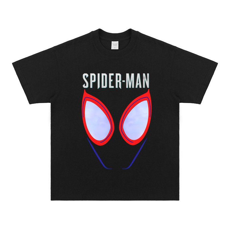 画像11: Vintage Spider-Man Print Short Sleeve T-Shirt  ユニセックス 男女兼用スパイダーマン ヴィンテージ風 古着風 プリント 半袖 Tシャツ (11)