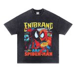 画像8: Vintage Spider-Man Print Short Sleeve T-Shirt  ユニセックス 男女兼用スパイダーマン ヴィンテージ風 古着風 プリント 半袖 Tシャツ (8)