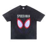 画像12: Vintage Spider-Man Print Short Sleeve T-Shirt  ユニセックス 男女兼用スパイダーマン ヴィンテージ風 古着風 プリント 半袖 Tシャツ (12)