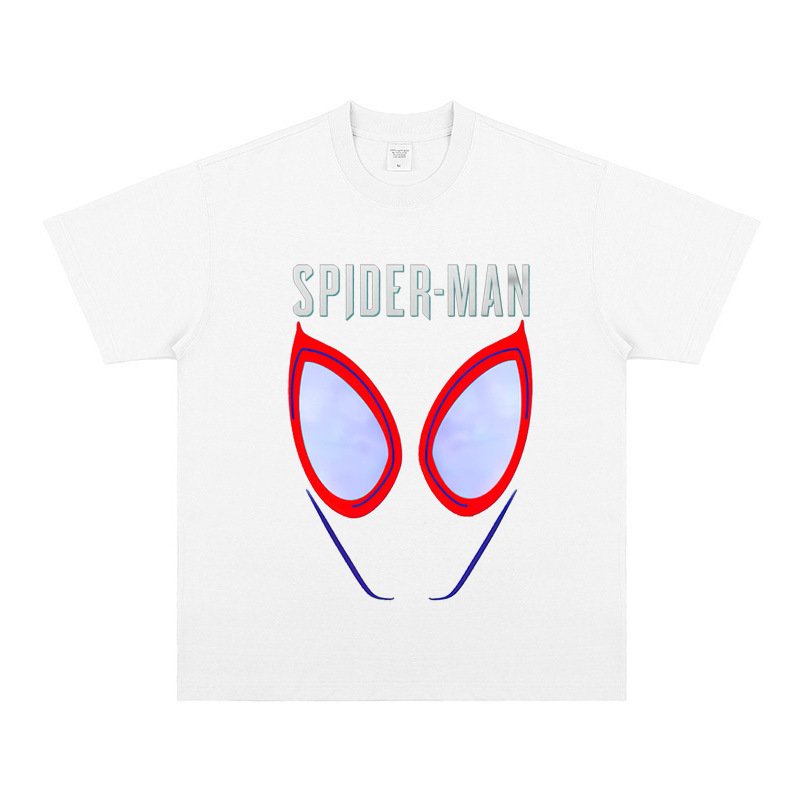 画像9: Vintage Spider-Man Print Short Sleeve T-Shirt  ユニセックス 男女兼用スパイダーマン ヴィンテージ風 古着風 プリント 半袖 Tシャツ (9)