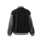 画像5: STUDIOONE American Retro Embroidered Baseball Jacket baseball uniform jacket blouson  ユニセックス 男女兼用アメリカンレトロ 刺繍レザースリーブ スタジアムジャンパー スタジャンジャケット ブルゾン (5)