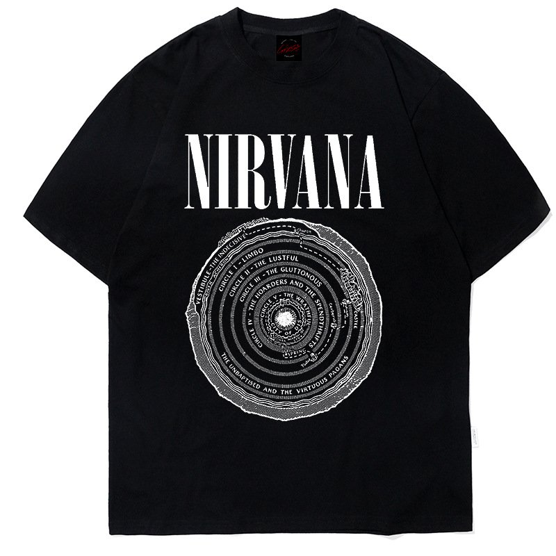 画像6: Unisex Nirvana In Utero rock band  print  T-Shirt    ニルヴァーナイン・ユーテロ  ロックバンドプリント ヴィンテージ風 古着風 半袖ラウンドネック Tシャツ ユニセックス 男女兼用 バンドT (6)