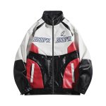 画像2: motorcycle biker leather  jacket blouson  ユニセックス 男女兼用レザーモーターサイクルバイカージャケットジャンパー  ブルゾン (2)