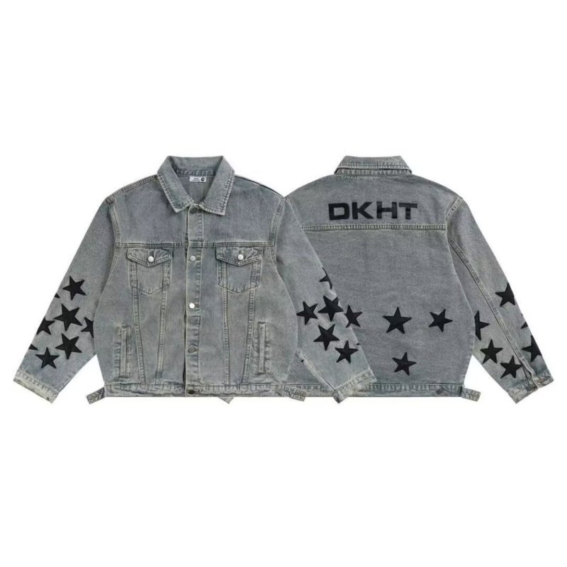 画像1: Star-print denim Jacket blouson  ユニセックス男女兼用 スタープリントGジャンジャケットブルゾン (1)