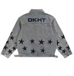 画像3: Star-print denim Jacket blouson  ユニセックス男女兼用 スタープリントGジャンジャケットブルゾン (3)