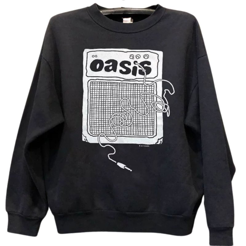 画像1: Oasis illustration band long sleeve sweatshirt ユニセックス 男女兼用オアシスイラストバンド長袖スウェットトレーナー (1)