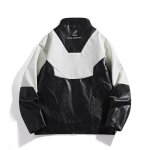 画像4: motorcycle biker leather  jacket blouson  ユニセックス 男女兼用レザーモーターサイクルバイカージャケットジャンパー  ブルゾン (4)