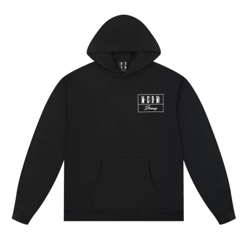 画像2: 26 M.E.D.M MEDM Sweat Hoodie & Pants ユニセックス メンズ 男女兼用 クリーンフィット ルーズ ロゴ スウェット パーカー トレーナー & パンツ セット MR. ENJOY DA MONEY ミスターエンジョイダマネー (2)