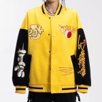 画像6: ASTRO BOY EMBROIDERED STADIUM JACKET uniform jacket blouson  ユニセックス 男女兼用アストロボーイ刺繍スタジアムジャンパー スタジャンジャケット ブルゾン (6)