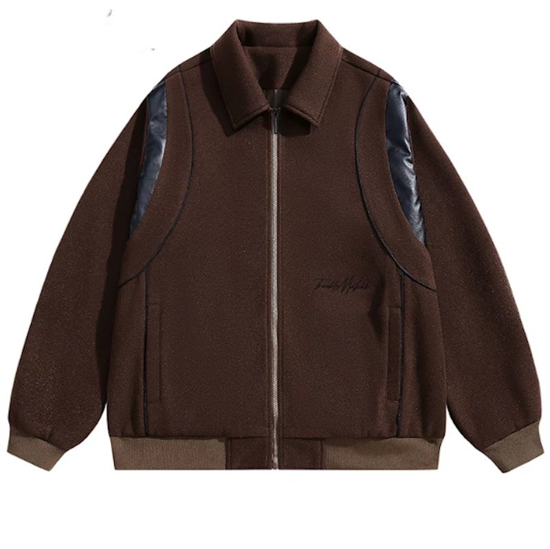 画像3: The Simpsons face embroidery Zip-upJacket baseball uniform jacket blouson ユニセックス男女兼用 シンプソンズ文字顔刺繍ジップアップスタジアムジャンパー スタジャン ジャケットブルゾン (3)