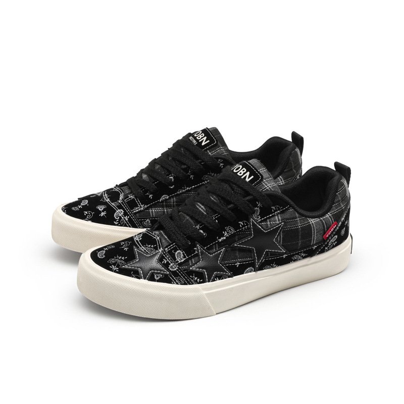 画像3: Paisley & Star Lace-Up sneakers  shoes ユニセックス 男女兼用ペイズリー＆スターレースアップスニーカー  (3)