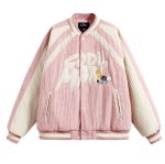 画像2: The Simpsons Embroidered Varsity Jacket baseball uniform jacket blouson ユニセックス男女兼用 シンプソンズバートシンプソンコーデュロイスタジアムジャンパー スタジャン ジャケットブルゾン (2)