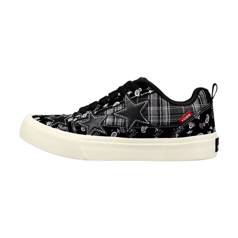 画像1: Paisley & Star Lace-Up sneakers  shoes ユニセックス 男女兼用ペイズリー＆スターレースアップスニーカー  (1)