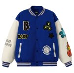 画像4: The Simpsons Skull Bart Simpson Skateboard Embroidery Jacket baseball uniform jacket blouson ユニセックス男女兼用 シンプソンズスカルバートシンプソンスケボー刺繍スタジアムジャンパー スタジャン ジャケットブルゾン (4)