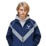 画像4: US Military Style Air Force PTU Windbreaker Jacket Training Sportswear Nylon Set up Matching Set Jacket + Pant ユニセックス 男女兼用 米軍 エアフォース マッチングセット ナイロン セットアップ 上下 (4)