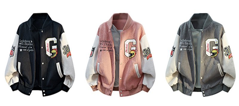 画像7: Suede racing NO23 x Porsche embroidery stadium jacket baseball uniform jacket blouson ユニセックス男女兼用 スエードレーシングNO23×ポルシェ刺繍スタジアムジャンパー スタジャン ジャケットブルゾン (7)