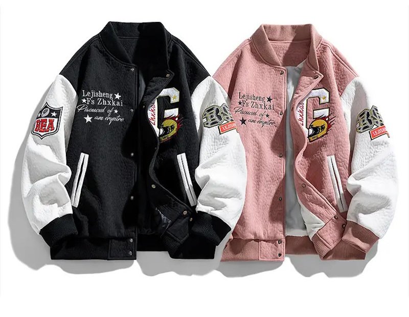 画像8: Suede racing NO23 x Porsche embroidery stadium jacket baseball uniform jacket blouson ユニセックス男女兼用 スエードレーシングNO23×ポルシェ刺繍スタジアムジャンパー スタジャン ジャケットブルゾン (8)