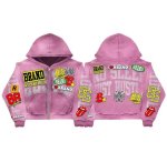 画像3: American Retro-Vintage Style Print Zip-Up Hoodie　ユニセックス 男女兼用アメリカンレトロヴィンテージスタイルプリント ジップアップフーディパーカースウェット (3)