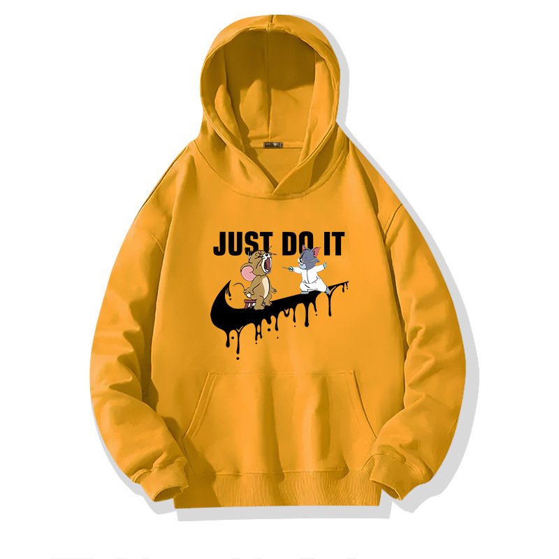 画像4: Nasa Tom & Jerry Swoosh print Sweat Hoodie  ユニセックス 男女兼用 ナサ トムとジェリー トム＆ジェリー スウッシュ プリント スウェットパーカー (4)