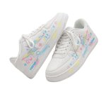 画像6: Unisex Graphic Art Lace-Up Leather Sneakerssneakers　ユニセックス男女兼用厚底レザーグラフィックアートレースアップスニーカーシューズ (6)