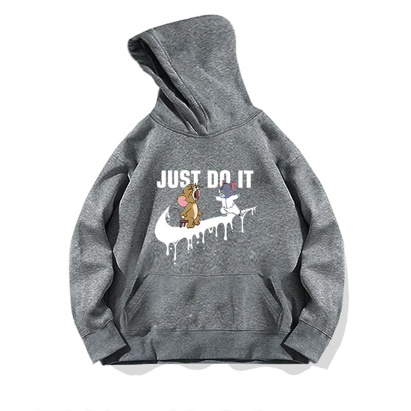 画像1: Nasa Tom & Jerry Swoosh print Sweat Hoodie  ユニセックス 男女兼用 ナサ トムとジェリー トム＆ジェリー スウッシュ プリント スウェットパーカー (1)