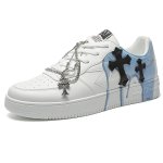 画像3: Unisex AF1 x CH Style with Cross Patch Shoes Sneaker ユニセックス クロス 十字架 パッチ スニーカー シューズ  (3)