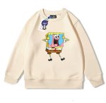 画像1: Colorful SpongeBob& Patrick sweat shirts ユニセックス 男女兼用 カラフルスポンジボブ＆パトリック プリント スウェットトレーナー (1)