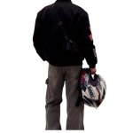 画像5: Emblem-Embroidered Zip-Up Stand-Collar Blouson Varsity Jacket ユニセックス男女兼用エンブレム刺繍スタンドカラージップアップブルゾンスタジアムジャンパー スタジャン  (5)