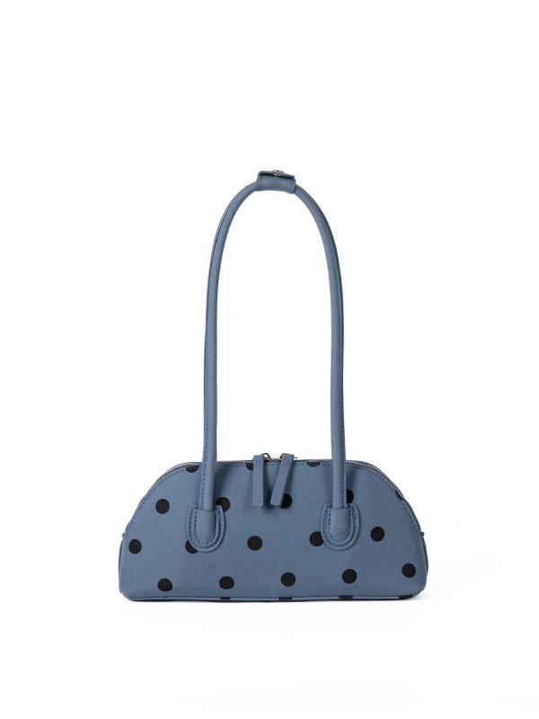 画像2: Polka-dot mini tote/shoulder/underarm Boston bag　ドット水玉柄ミニトートショルダーアンダーアームボストンバッグ (2)