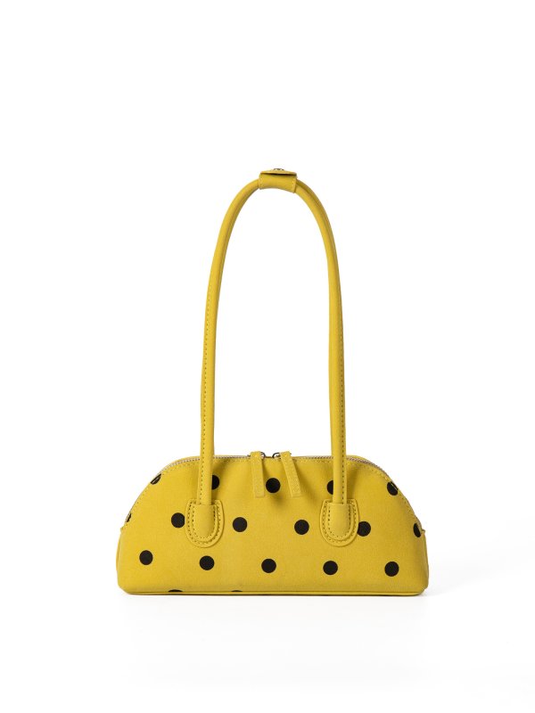 画像4: Polka-dot mini tote/shoulder/underarm Boston bag　ドット水玉柄ミニトートショルダーアンダーアームボストンバッグ (4)