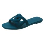 画像3: Flat leather sandals slippers フラット ピッグノーズ ジェリーサンダル スリッパ    (3)
