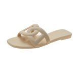 画像5: Flat leather sandals slippers フラット ピッグノーズ ジェリーサンダル スリッパ    (5)