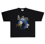 画像1: Snoopy & Charlie Brown Vintage-Style Peanuts T-Shirt　ユニセックス 男女兼用 スヌーピー &チャーリーブラウンヴィンテージスタイルピーナッツ Tシャツ (1)