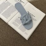 画像6: Flat leather sandals slippers フラット ピッグノーズ ジェリーサンダル スリッパ    (6)