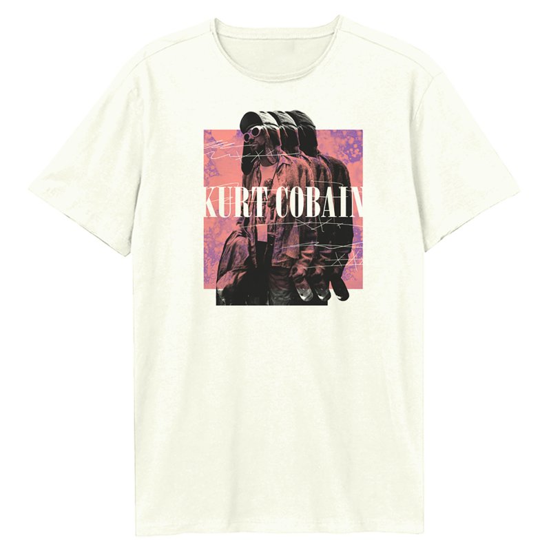 画像4: Unisex Nirvana Neon Flower Print T-Shirt 男女兼用 ニルヴァーナ× 蛍光フラワープリント ヴィンテージ風 半袖ラウンドネック Tシャツ ユニセックス 男女兼用 バンドT (4)