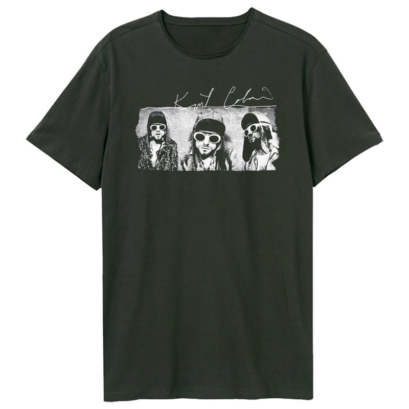 画像3: Unisex Nirvana Neon Flower Print T-Shirt 男女兼用 ニルヴァーナ× 蛍光フラワープリント ヴィンテージ風 半袖ラウンドネック Tシャツ ユニセックス 男女兼用 バンドT (3)
