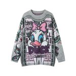 画像3: Donald Duck & Daisy Duck Crochet Sweater ドナルドダック & デイジーダック 編み込みセーター (3)