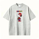 画像3: Unisex Spider-Man x Snoopy T-Shirt   ユニセックス 男女兼用スヌーピースパイダーマン プリント 半袖 Tシャツ (3)