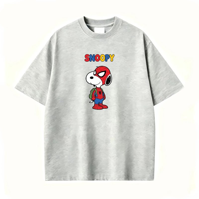 画像3: Unisex Spider-Man x Snoopy T-Shirt   ユニセックス 男女兼用スヌーピースパイダーマン プリント 半袖 Tシャツ (3)