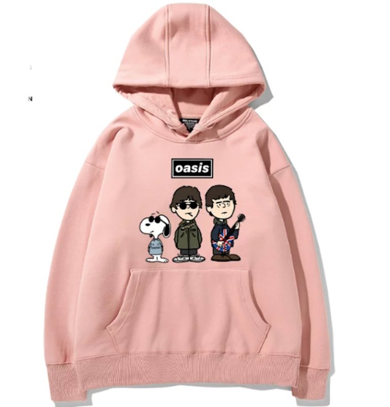画像11: Unisex Oasis Band x Snoopy Band Vintage Style Hoodie  オアシス ×スヌーピー ヴィンテージスタイル 古着風 プリントフーディ スウェット バンド (11)