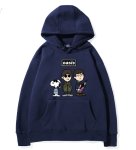 画像4: Unisex Oasis Band x Snoopy Band Vintage Style Hoodie  オアシス ×スヌーピー ヴィンテージスタイル 古着風 プリントフーディ スウェット バンド (4)