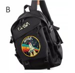 画像3: NASA x Astronaut Backpack BAG ユニセックス男女兼用 NASA×宇宙×宇宙飛行士&プリンバックパック トートショルダーバッグ (3)