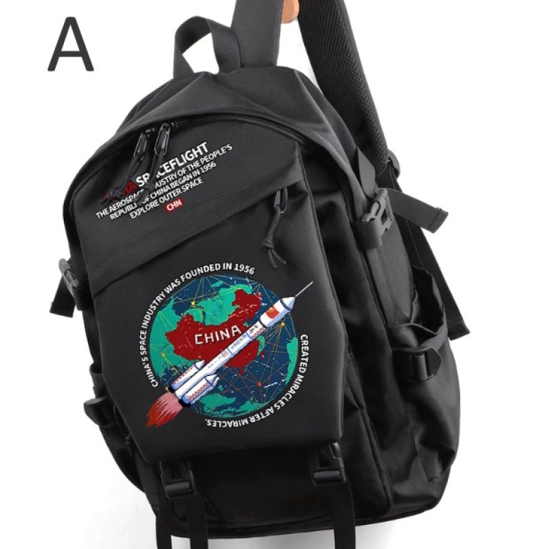 画像2: NASA x Astronaut Backpack BAG ユニセックス男女兼用 NASA×宇宙×宇宙飛行士&プリンバックパック トートショルダーバッグ (2)