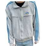 画像4: Bart Simpson Small-Logo Zip-Up Sweat Jacket baseball uniform jacket blouson ユニセックス男女兼用ワンポイントバートシンプソン スウェットジップアップジャケットスタジャン ブルゾン (4)